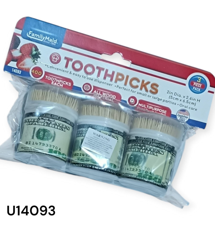 Palillos de dientes de madera