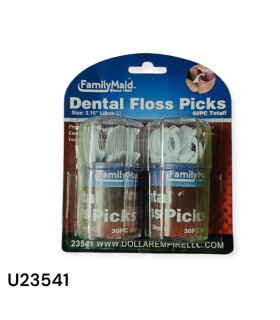 Palillos de Hilo Dental - Paquete de 60 Unidades