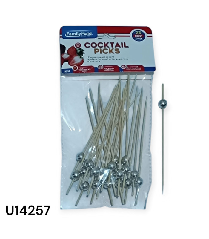 Palillos para Cóctel de Perlas