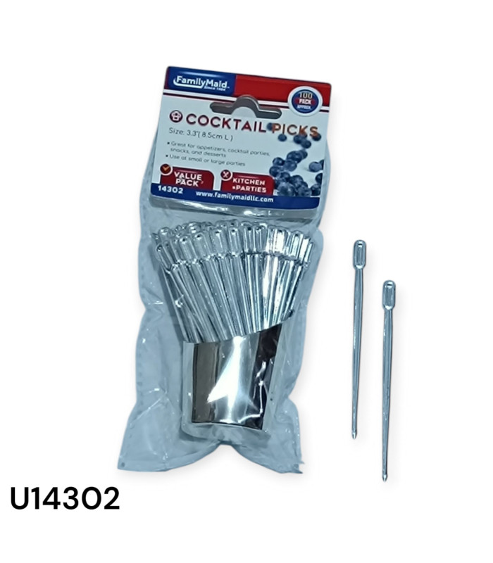Palillos para Cóctel - Paquete de 100 Unidades