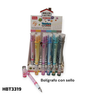 Bolígrafo con Sello "Get the Vaccine" y Diseño de Vacunas