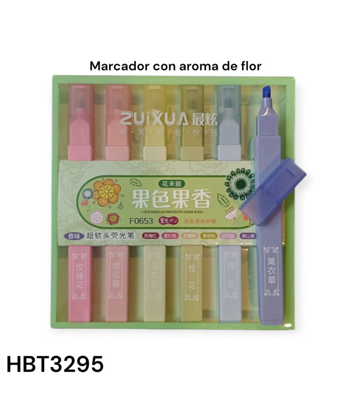 Resaltadores con Aroma a Flores