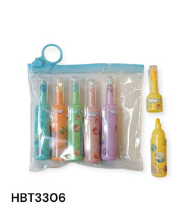 Mini Resaltadores "Starrydrip" con Diseño de Botella