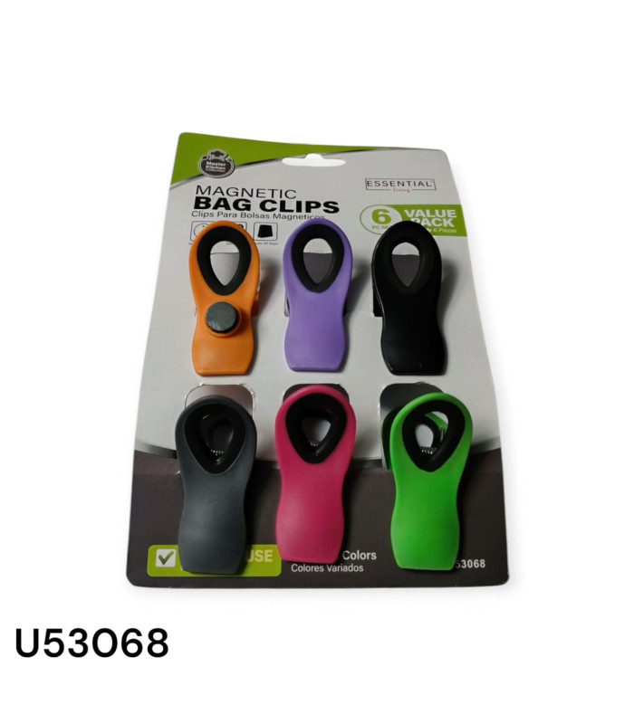 Clips Magnéticos para Bolsas con colgante integrado