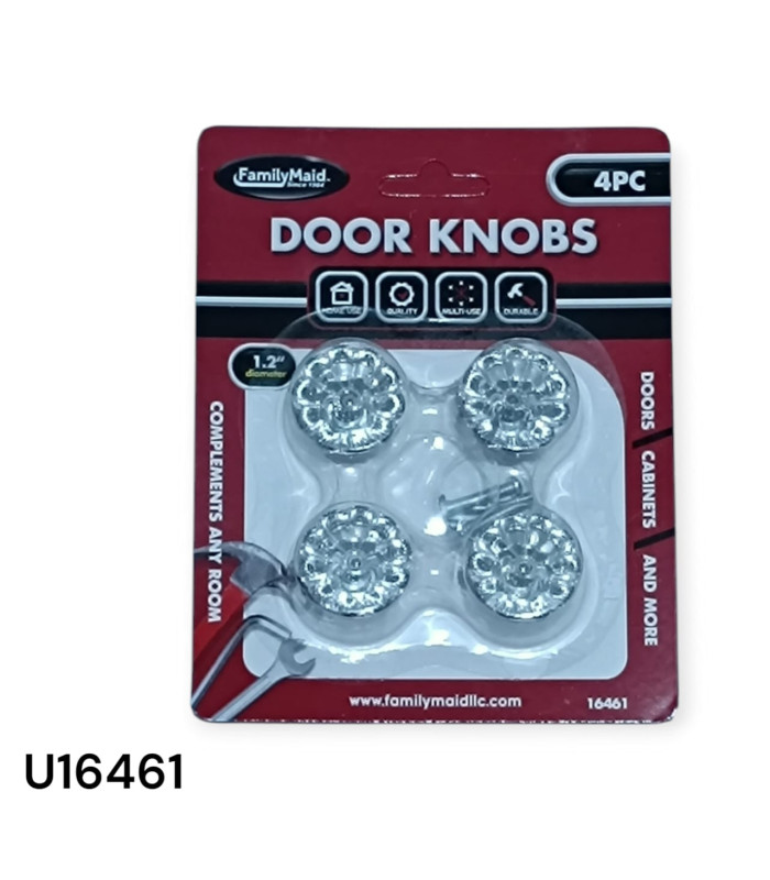 Perillas para Puertas y Cajones (Plateado)