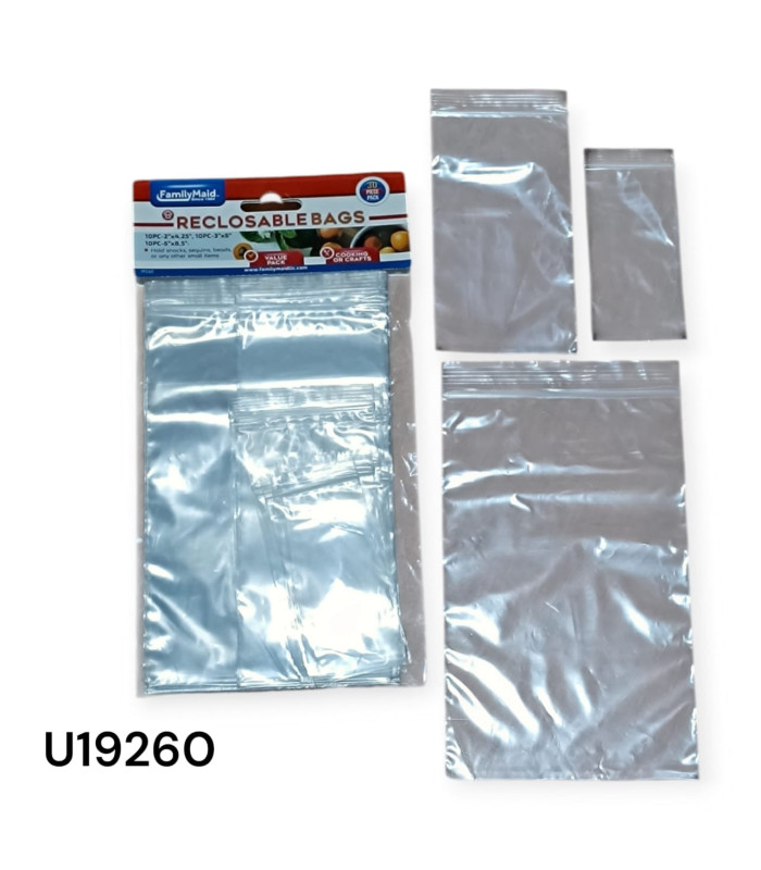 Bolsas Reutilizables con Cierre