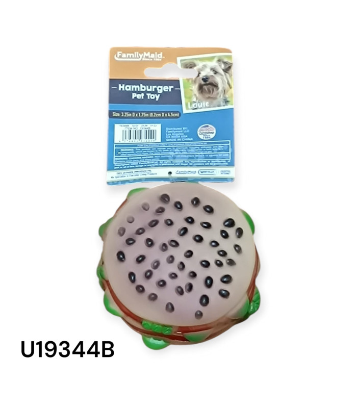 Juguete para Mascotas con Forma de Hamburguesa