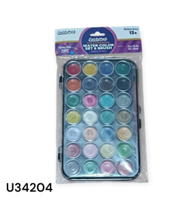 Set de Acuarelas Metálicas