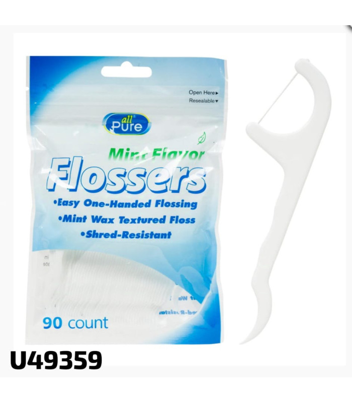 Palillos de Hilo Dental con Sabor a Menta