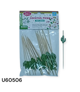 Palillos para Cocktail Con Cactus