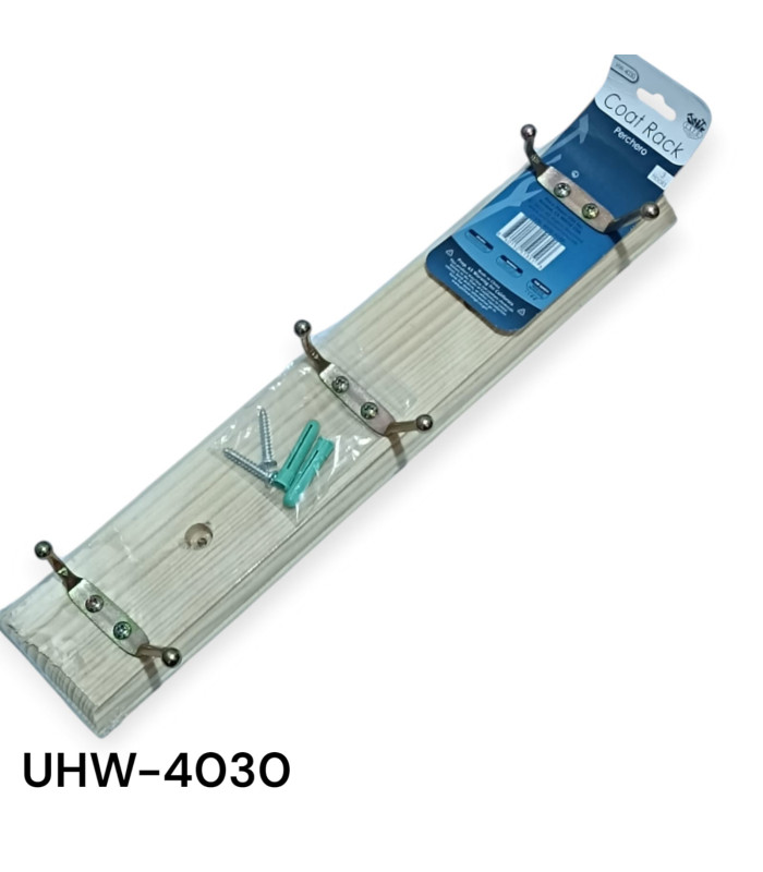 Perchero de Pared de Madera