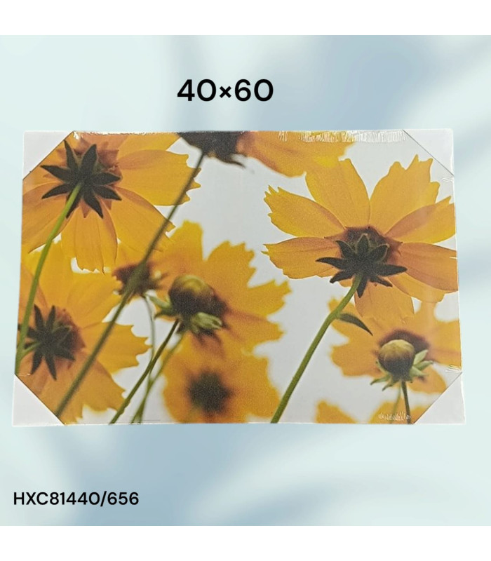 Cuadro Decorativo con Diseño de Girasoles Amarillos