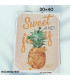 Cuadro Decorativo con Diseño de Piña y Frase "Sweet and Juicy" (Costo Promocional)