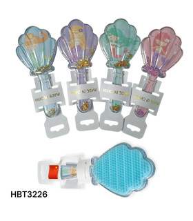 Cepillo para el Cabello en Forma de Concha de Sirena