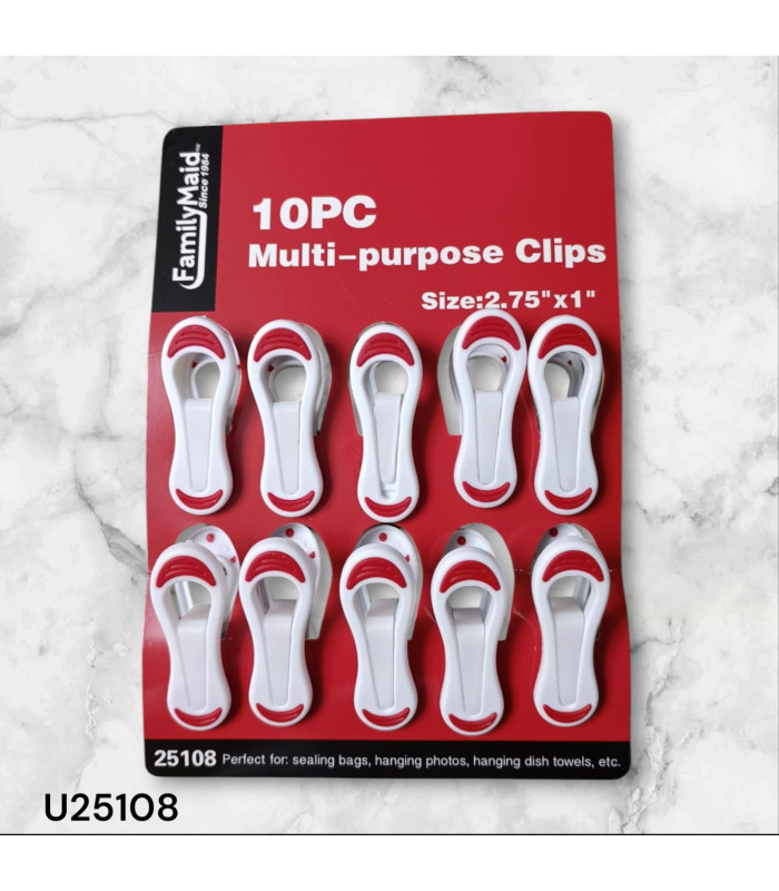 Set de 10 Pinzas Multiusos