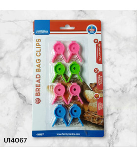 Set de 8 Pinzas para Bolsas de Pan