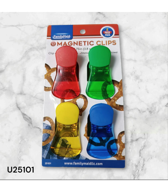 Set de 4 Pinzas Magnéticas Multiusos