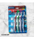 Value Pack de 4 Cepillos de Dientes + 3 Capuchones de Viaje
