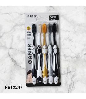 Set de 5 Cepillos de Dientes con Cerdas Suaves