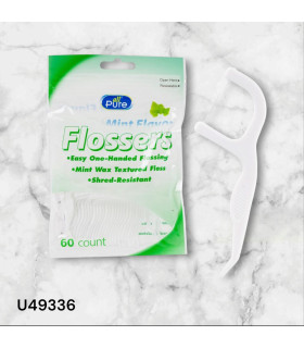 Palillos de Hilo Dental con Sabor a Menta